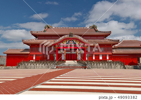 沖縄 首里城】 (高解像度版) 沖縄県那覇市首里金城町１の写真素材