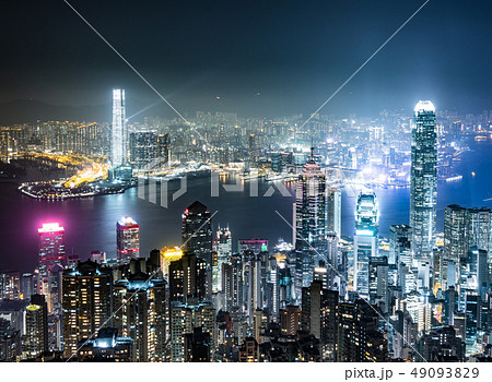 世界三大夜景　香港　ビクトリア・ハーバー 49093829