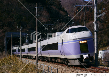 E351系 ・特急「スーパーあずさ」 中央本線 梁川~鳥沢 E351系 ・特急「スーパーあずさ」 中央本線 梁川~鳥沢 49093906