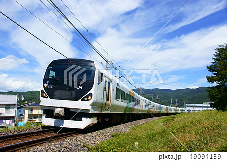 E257系・特急あずさ　中央本線　下諏訪～岡谷 49094139