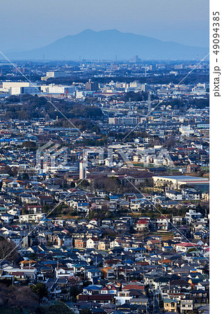 千葉県 筑波山と街並み アイリンクタウン展望室 千葉県 筑波山と街並み アイリンクタウン展望室 49094385
