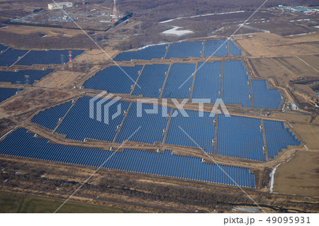 上空から見た苫東安平ソーラーパーク 上空から見た苫東安平ソーラーパーク 49095931