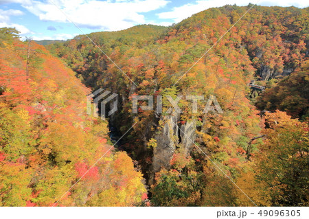 陸羽東線・紅葉の鳴子峡を走る普通列車 陸羽東線・紅葉の鳴子峡を走る普通列車 49096305