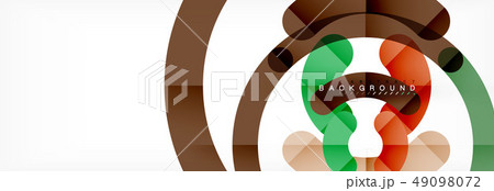 Round linear circle shapes background Round linear circle shapes background 49098072