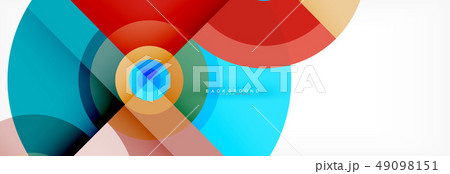 Geometric circle abstract background, creative geometric wallpaper. 49098151