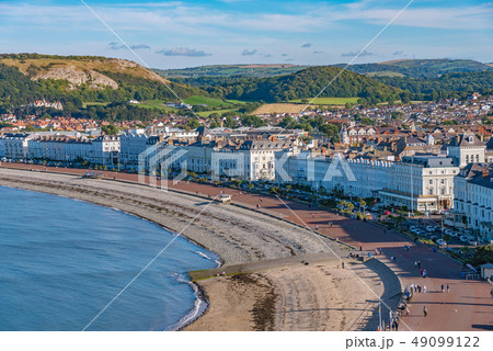 View of Llandudno seaside town and beach 49099122