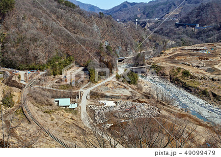 【群馬県】八ッ場ダム(八ツ場ダム)建設中の風景 (周辺風景) 【群馬県】八ッ場ダム(八ツ場ダム)建設中の風景 (周辺風景) 49099479
