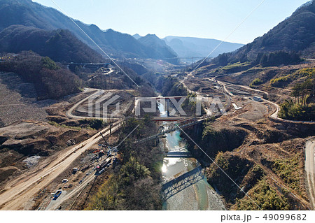 【群馬県】八ッ場ダム(八ツ場ダム)建設中の風景 (周辺風景) 【群馬県】八ッ場ダム(八ツ場ダム)建設中の風景 (周辺風景) 49099682