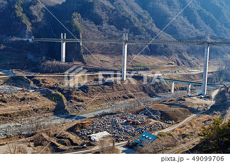 【群馬県】八ッ場ダム(八ツ場ダム)建設中の風景 (周辺風景) 【群馬県】八ッ場ダム(八ツ場ダム)建設中の風景 (周辺風景) 49099706