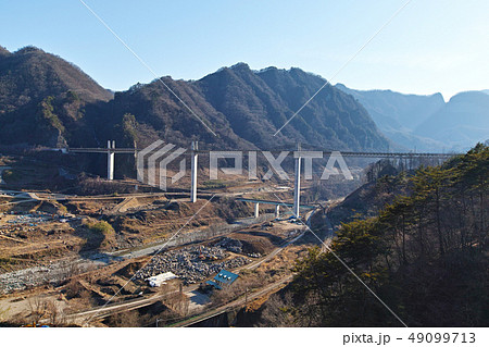 【群馬県】八ッ場ダム（八ツ場ダム）建設中の風景 （周辺風景） 49099713