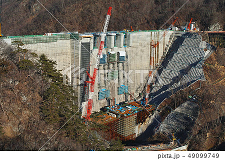 【群馬県】八ッ場ダム(八ツ場ダム)建設中の風景 (周辺風景) 【群馬県】八ッ場ダム(八ツ場ダム)建設中の風景 (周辺風景) 49099749