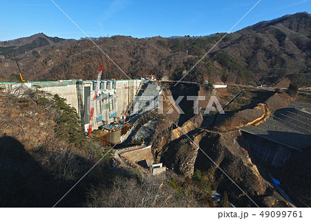 【群馬県】八ッ場ダム（八ツ場ダム）建設中の風景 （周辺風景） 49099761