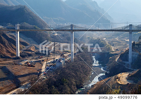 【群馬県】八ッ場ダム（八ツ場ダム）建設中の風景 （周辺風景） 49099776