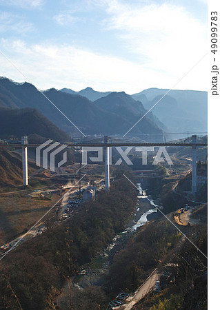 【群馬県】八ッ場ダム（八ツ場ダム）建設中の風景 （周辺風景） 49099783