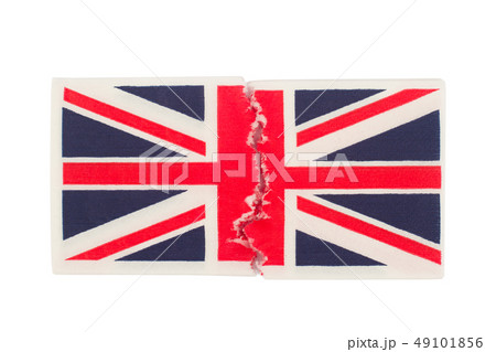 torn paper napkin with united kingdom flag torn paper napkin with united kingdom flag 49101856