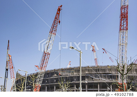 【新国立競技場　工事中】 49102788