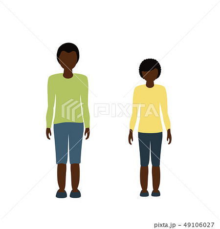 kids character boy and girl african 49106027