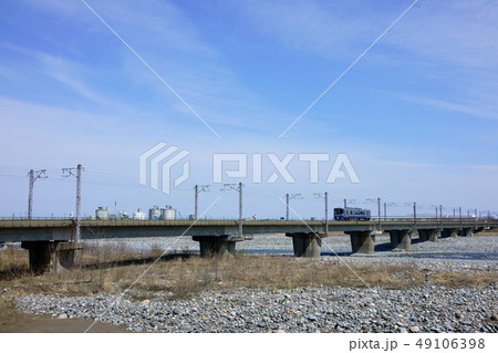 日本海ひすいライン：姫川橋梁：気動車　　糸魚川市 49106398