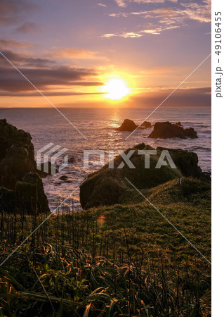 霧多布岬の夜明け 49106455