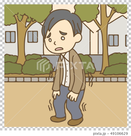 疲れて歩けない男性 49106629