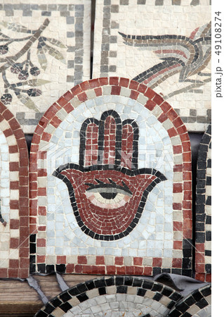 Fatima hand on the ceramic tile Fatima hand on the ceramic tile 49108274