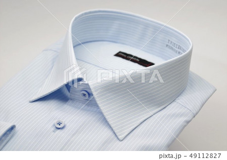 新品のワイシャツ　襟元 49112827