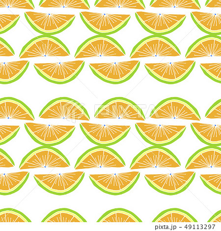 Bright Fruit Pattern With Citrus Fruit And Bright Fruit Pattern With Citrus Fruit And 49113297
