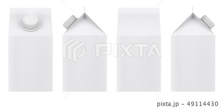 Blank milk carton 49114430