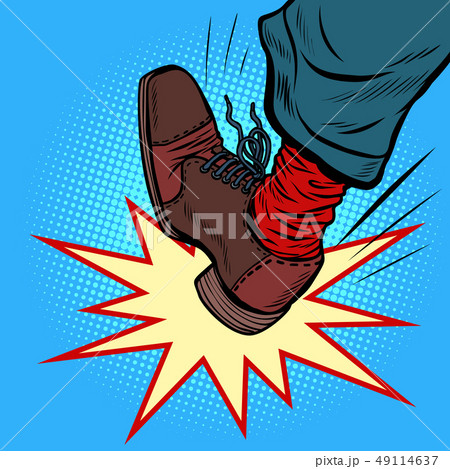 man leg kick anger aggression man leg kick anger aggression 49114637