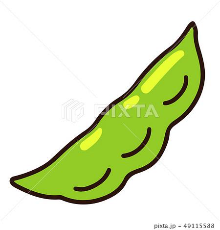 Simple And Cute Illustration Of Peas With Main Stock Illustration