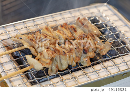 焼鳥_おひとりさまの炭火焼き(炭焼き・網焼き・七輪・一人・宅飲み・バーベキュー・BBQ・炭・ヤキトリ 焼鳥_おひとりさまの炭火焼き(炭焼き・網焼き・七輪・一人・宅飲み・バーベキュー・BBQ・炭・ヤキトリ 49116321