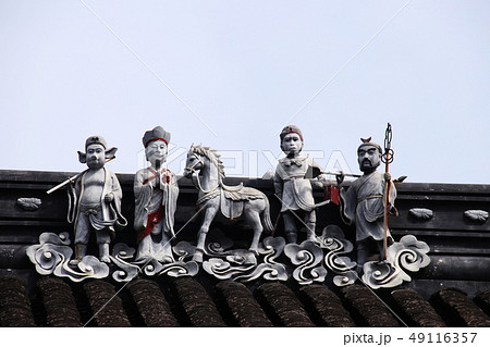 西遊記像・中国寒山寺 49116357