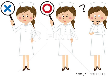 ポップな女性看護師が〇×？ 49118313