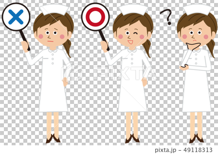 ポップな女性看護師が〇×？ 49118313