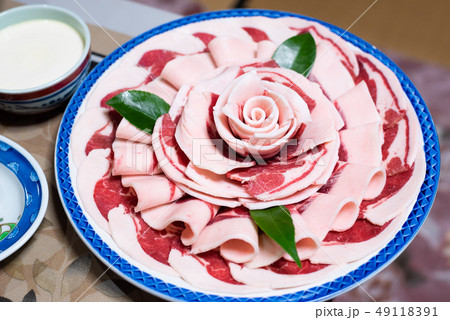 牡丹鍋のお肉 猪肉 牡丹鍋のお肉 猪肉 49118391