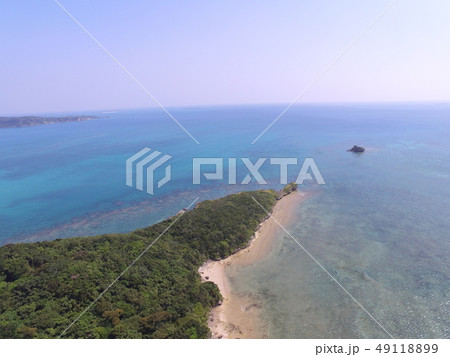 藪地島〜ドローンで空撮（沖縄県うるま市） 49118899
