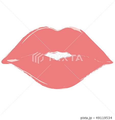 女性の唇のイラストのイラスト素材
