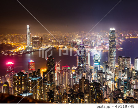 世界三大夜景 香港 ビクトリア・ハーバー 世界三大夜景 香港 ビクトリア・ハーバー 49119749