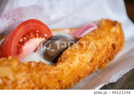 台湾 基隆 廟口夜市 揚げパンサンド 49122246