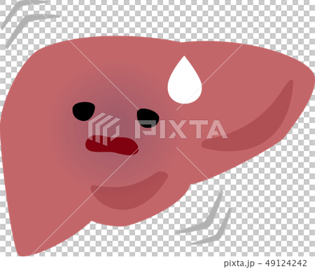 肝硬変になった肝臓のキャラクター 49124242