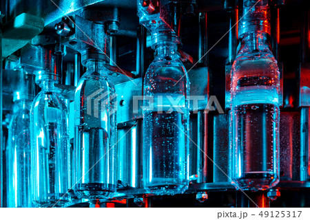 Water bottling line for processing and bottling pure spring water 49125317