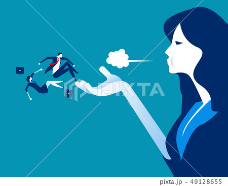 Blown away. Manager dismiss employees. Concept 49128655