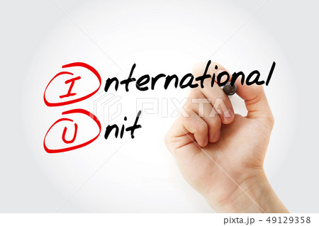 IU - International Unit acronym 49129358