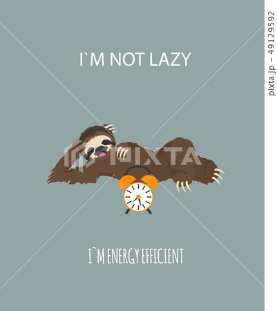 The story of one sloth. Morning cofee. Funny The story of one sloth. Morning cofee. Funny 49129592