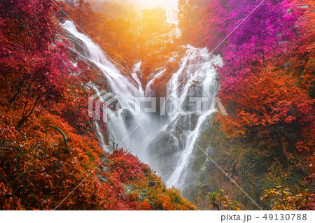 Pi Tu Gro waterfall called the Heart waterfalls Pi Tu Gro waterfall called the Heart waterfalls 49130788