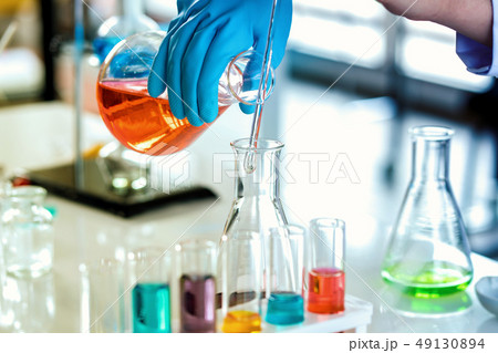 scientist with equipment and science experiments, 49130894