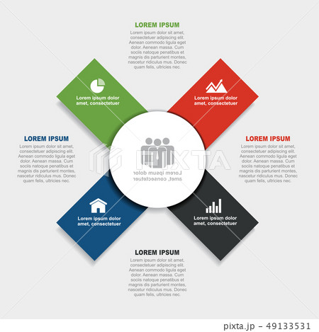 Infographic design template with place for your data. Vector illustration. Infographic design template with place for your data. Vector illustration. 49133531