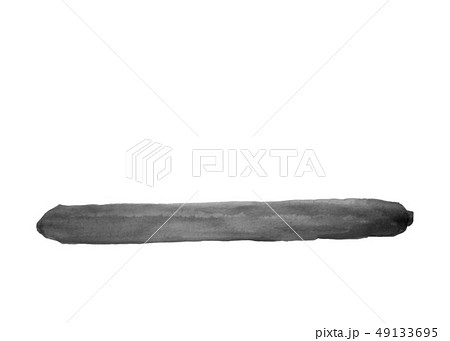 キュウリ 水墨画 イラスト グレー 手書きのイラスト素材