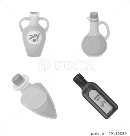 Vector design of food  and bung sign. Collection of food  and oil  stock vector illustration. 49136329