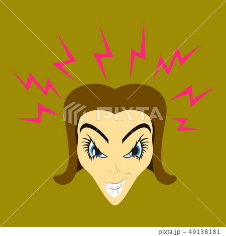 flat icon on theme evil women 49138181